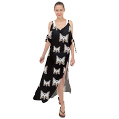 Bats In The Night Ornate Maxi Chiffon Cover Up Dress by pepitasart