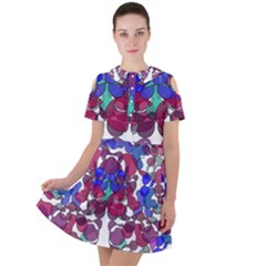 Netzauge Beautiful Short Sleeve Shoulder Cut Out Dress  by zappwaits