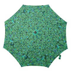 Green Flowers Hook Handle Umbrellas (Small)
