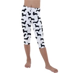 Dachshunds! Kids  Lightweight Velour Capri Leggings  by ZeeBee