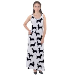 Dachshunds! Sleeveless Velour Maxi Dress by ZeeBee