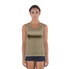 Wood In The Forest And Stars Mandala Sport Tank Top  by pepitasart