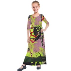 Deep Soul 1 2 Kids  Quarter Sleeve Maxi Dress by bestdesignintheworld