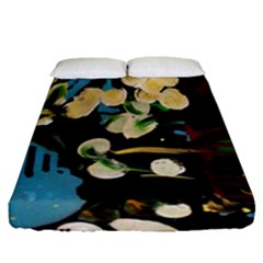 Valley Lilies 1 1 Fitted Sheet (queen Size) by bestdesignintheworld