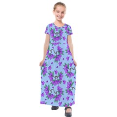 Jacaranda Kids  Short Sleeve Maxi Dress