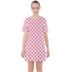 Donuts Rose Sixties Short Sleeve Mini Dress by kcreatif