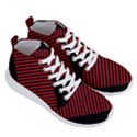 Bandes Lignes Rouge Men s Lightweight High Top Sneakers View3