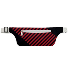 Bandes Lignes Rouge Active Waist Bag