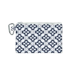 Abstrait Formes Bleu  Canvas Cosmetic Bag (small)