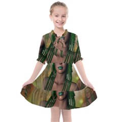 Beautiful Fairy In The Night Kids  All Frills Chiffon Dress by FantasyWorld7