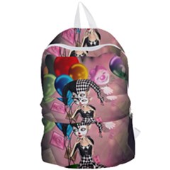 Cute Little Harlequin Foldable Lightweight Backpack by FantasyWorld7