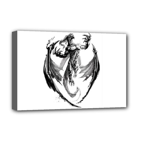 Dragon Design  Deluxe Canvas 18  X 12  (stretched) by myuique