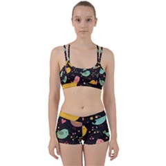 Birds Cute Pattern Background Perfect Fit Gym Set