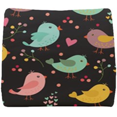 Birds Cute Pattern Background Seat Cushion by Vaneshart