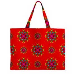 Geometric Design Decor Decorative Repeating Pattern Seamless Zipper Mini Tote Bag