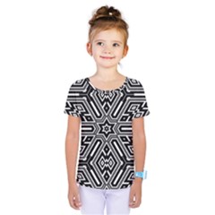 Grid Pattern Backdrop Seamless Design Geometric Patterns Line Kids  One Piece Tee