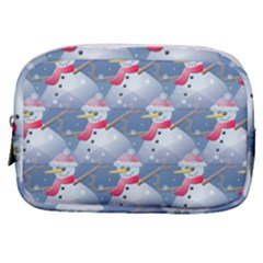 Christmas Snowman Make Up Pouch (small) by Vaneshart