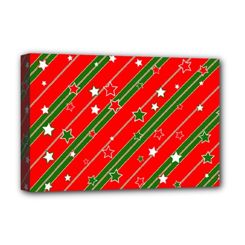 Christmas Paper Star Texture Deluxe Canvas 18  X 12  (stretched)