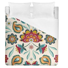 Baatik Print  Duvet Cover (queen Size) by designsbymallika