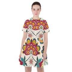 Baatik Print  Sailor Dress