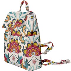 Baatik Print  Buckle Everyday Backpack by designsbymallika