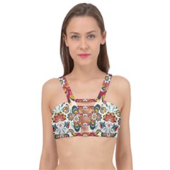 Baatik Print  Cage Up Bikini Top by designsbymallika