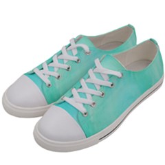 Blue Green Shades Women s Low Top Canvas Sneakers