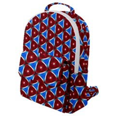 Pattern Triangles Seamless Red Blue Seamless Pattern Texture Seamless Patterns Repetition Flap Pocket Backpack (small)