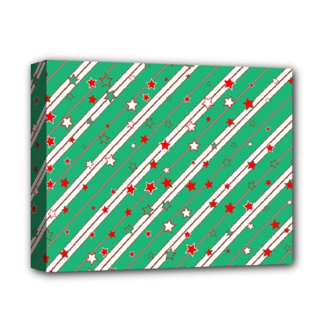 Christmas Paper Stars Pattern Texture Background Deluxe Canvas 14  X 11  (stretched) by Vaneshart