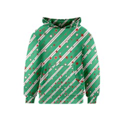 Christmas Paper Stars Pattern Texture Background Kids  Pullover Hoodie by Vaneshart