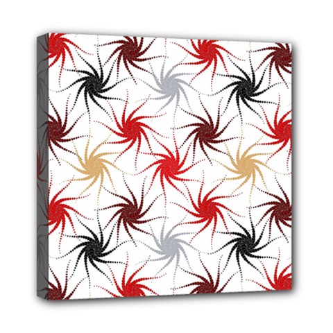 Pearl Pattern Floral Design Art Digital Seamless Mini Canvas 8  X 8  (stretched) by Vaneshart