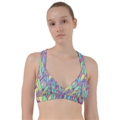 Feathers Pattern Sweetheart Sports Bra