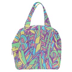 Feathers Pattern Boxy Hand Bag