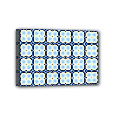 Pattern Design Art Scrapbooking Geometric Cubes Mini Canvas 6  X 4  (stretched) by Vaneshart