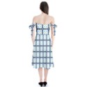 Pattern Design Art Scrapbooking Geometric Cubes Shoulder Tie Bardot Midi Dress View2