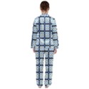 Pattern Design Art Scrapbooking Geometric Cubes Satin Long Sleeve Pyjamas Set View2