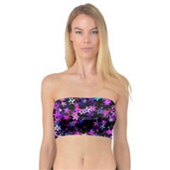 Christmas Paper Star Texture Bandeau Top