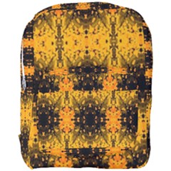 Pattern Wallpaper Background Yellow Amber Black Full Print Backpack by Vaneshart