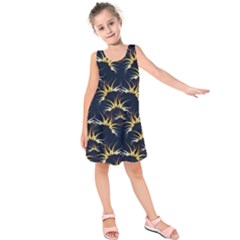 Pearl Pattern Floral Design Art Digital Seamless Kids  Sleeveless Dress