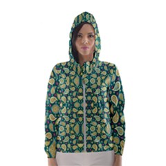 Pattern Abstract Paisley Swirls Artwork Creative Decoration Design Filigree Women s Hooded Windbreaker by Vaneshart