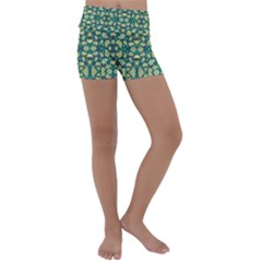 Pattern Abstract Paisley Swirls Artwork Creative Decoration Design Filigree Kids  Lightweight Velour Yoga Shorts