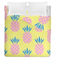 Summer Pineapple Seamless Pattern Duvet Cover Double Side (queen Size) by Sobalvarro