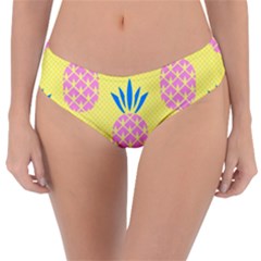 Summer Pineapple Seamless Pattern Reversible Classic Bikini Bottoms by Sobalvarro