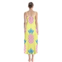 Summer Pineapple Seamless Pattern Button Up Chiffon Maxi Dress View2