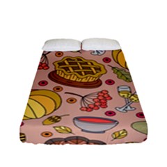 Thanksgiving Pattern Fitted Sheet (Full/ Double Size)