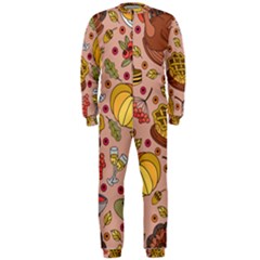 Thanksgiving Pattern OnePiece Jumpsuit (Men) 