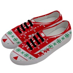 Ugly Christmas Sweater Pattern Men s Classic Low Top Sneakers by Sobalvarro