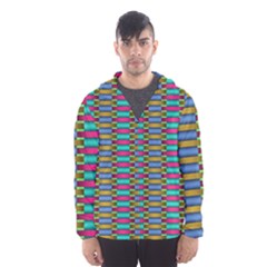 Seamless Tile Pattern Men s Hooded Windbreaker by HermanTelo