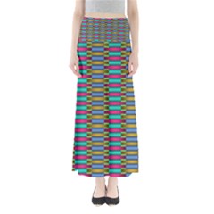 Seamless Tile Pattern Full Length Maxi Skirt