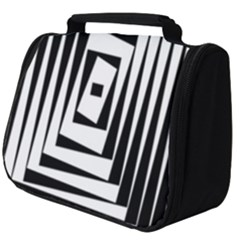 Background Black White Design Full Print Travel Pouch (big)